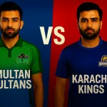 Multan Sultans Vs Karachi Kings Match Scorecard