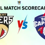 Desert Vipers Vs Dubai Capitals Match Scorecard
