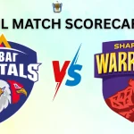 Dubai Capitals Vs Sharjah Warriors Match Scorecard