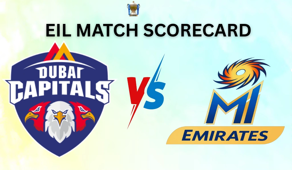 Mi Emirates Vs Dubai Capitals Match Scorecard