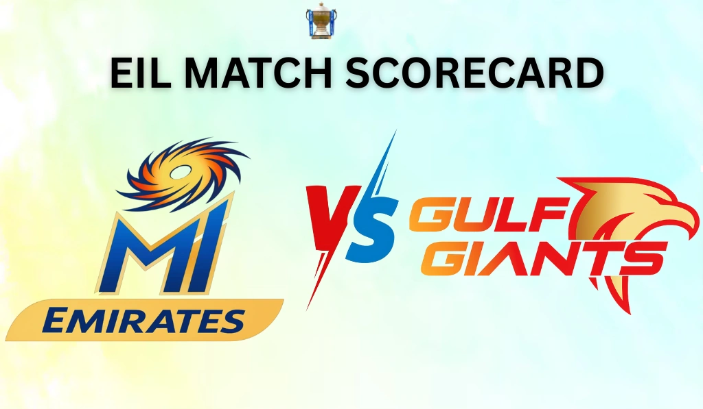 Mi Emirates Vs Gulf Giants Match Scorecard
