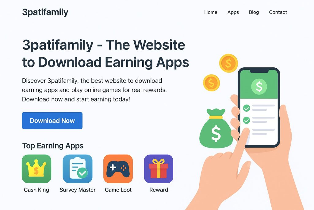 3patifamily – The Website to Download Earning Apps