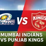 mumbai indians vs punjab kings timeline