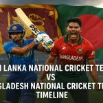 Sri Lanka National Cricket Team vs Bangladesh National Cricket Team Timeline